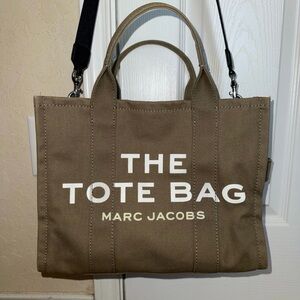 Marc Jacobs Canvas The Tote Bag Medium Slate Green